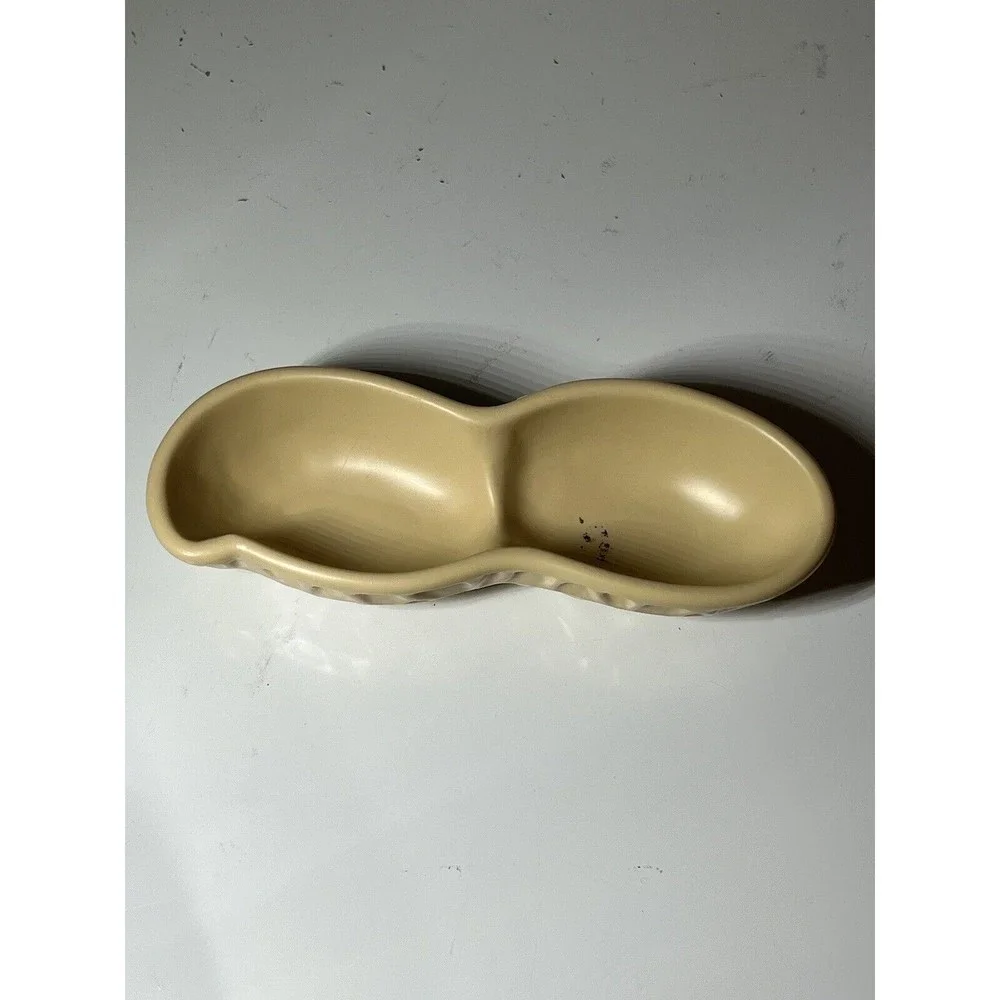 AVON Mr.Peanut Nutty Soap Dish Nut Shell Shaped Bowl Brown 6.5